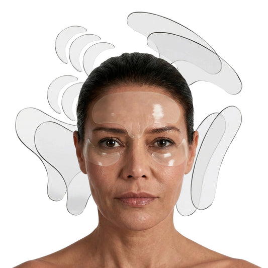 Medical-grade silicone extra lifting patches (face & décolleté) - reusable